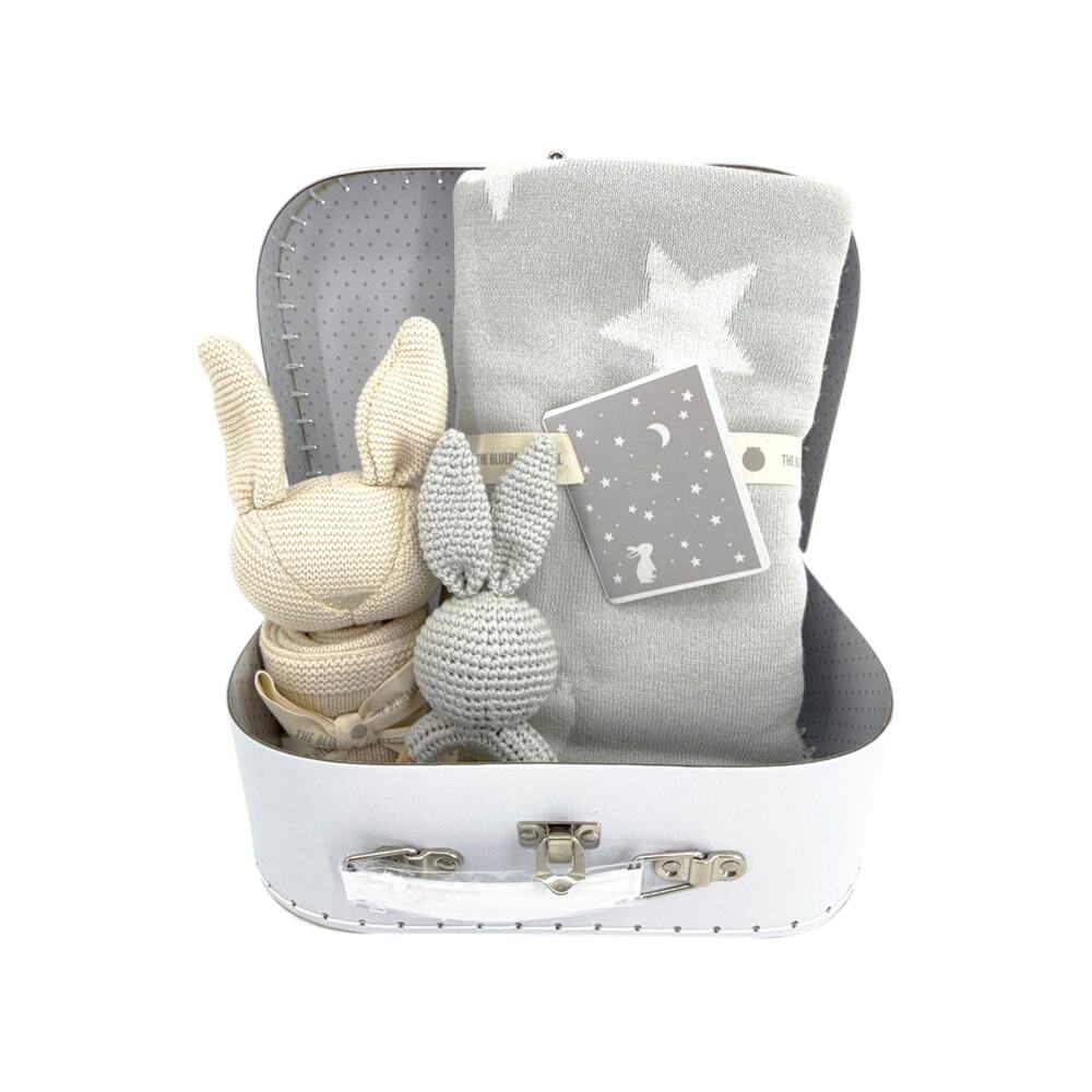 THE BLUEBERRY HILL Star Moon Bunny Gift Set Paperboard Suitcase Medium